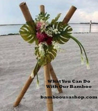 Load image into Gallery viewer, Bamboo Poles -Huge Flamed Bamboo Poles (4.0 Diam. x 1 ft-7.0 ft Length)