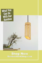 Load image into Gallery viewer, Bamboo Poles -Flamed Large-3.0" Diameter--1.0 ft-7.0 ft Length