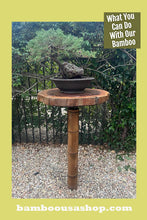 Load image into Gallery viewer, Bamboo Poles -Huge Flamed Bamboo Poles (4.5" Diam. x 1 ft-7.0 ft Length)