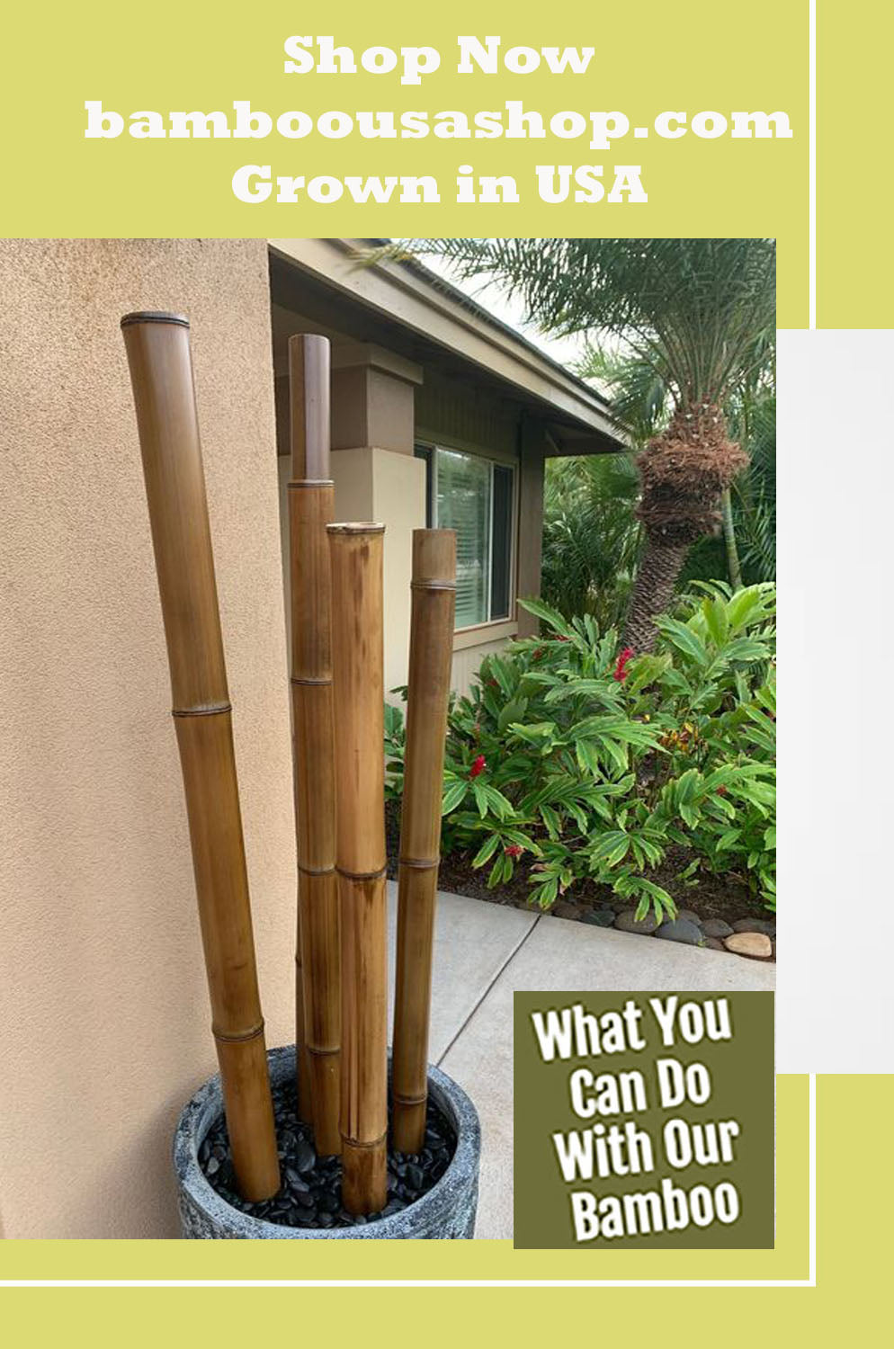 34 ideas for decorative bamboo poles – how to use them creatively