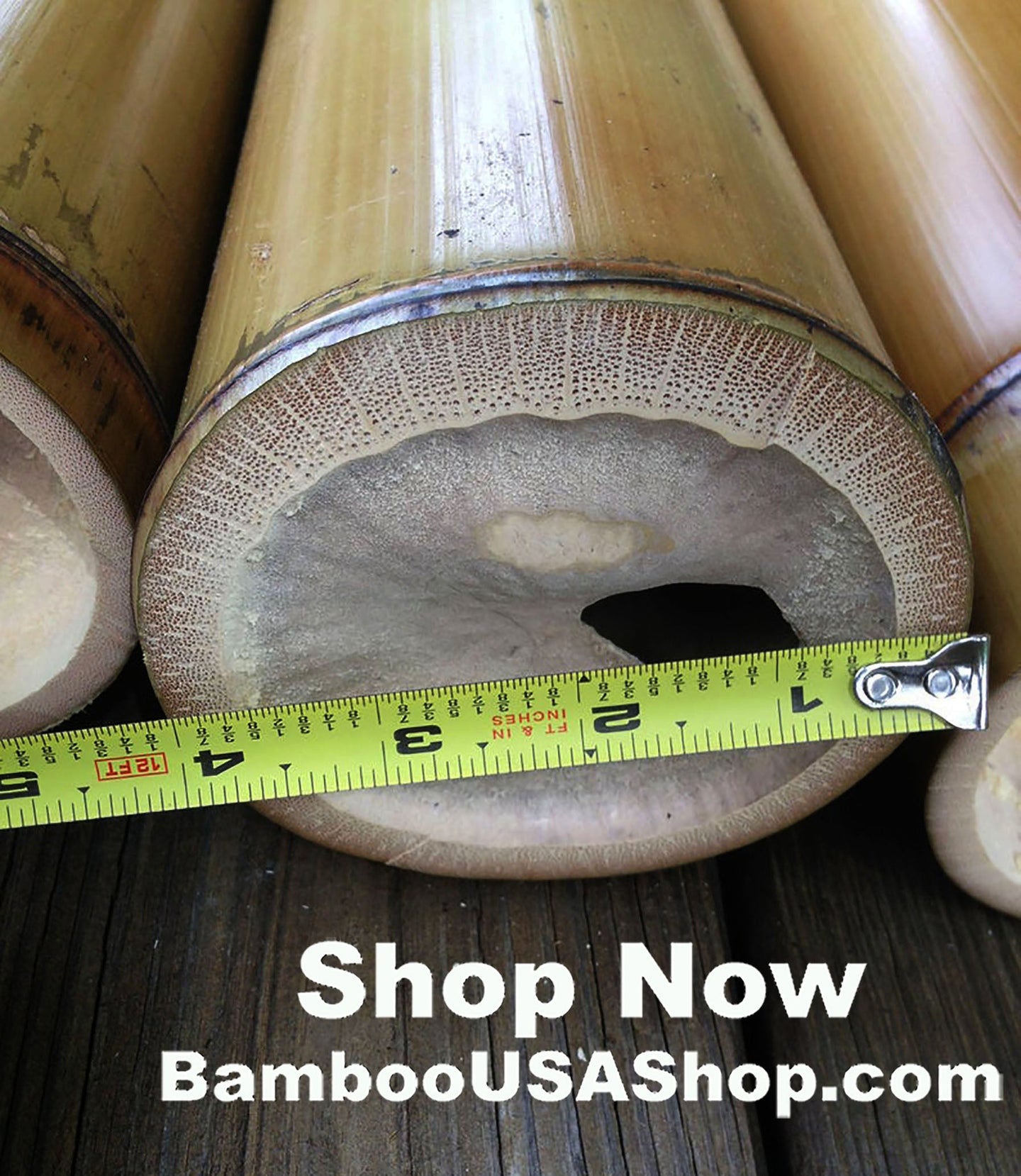 RESERVED ORDER - TORRES -  Bamboo Poles - Flamed Large (4.0 inch Diam. x 4.0 ft, 5.0 ft and 6.0 ft Lengths)-Lot of 50