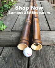 Load image into Gallery viewer, Bamboo Poles -Flamed Large (2.0&quot; Diam. x 1.0 ft-7.0 ft Length)-Lot of 2 - bamboousashop.com
